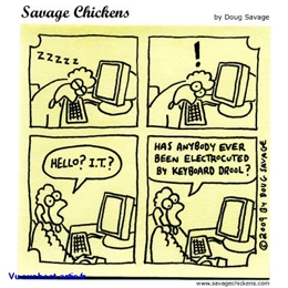 comique travail sécurité humour Travail sur écran Risque électrique Ecran Electricité BD