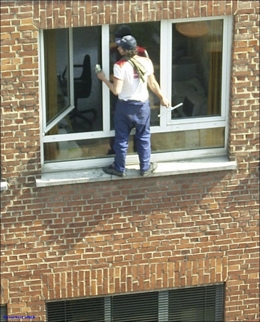 étonnant travail sécurité humour Chute de hauteur Hauteur laveur