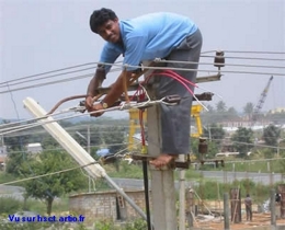 cocasse travail sécurité humour Risque électrique Chute de hauteur Electricité