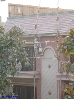 riant travail sécurité humour Autres Hauteur Echafaudage Bâtiment Peintre