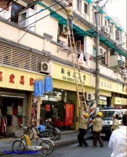 cocasse travail sécurité humour Chute de hauteur Hauteur Echelle Electricité