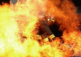 pompier flamme humour incendie sécurité