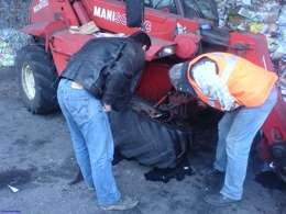 riant travail sécurité humour Manutention de charge Transport Chariot élévateur Charge