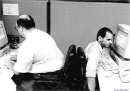 travail bureau laurel et hardy ergonomie drole