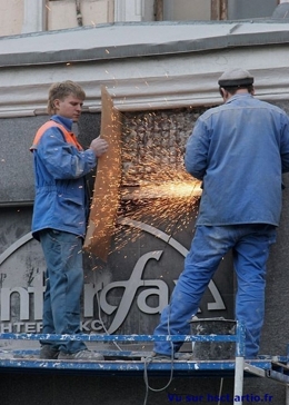humour sécurité travail disqueuse EPI étincelles