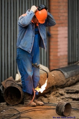 humour sécurité travail chalumeau brulure