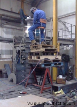 soudeur en danger, risque de chute