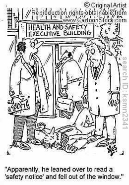 riant travail sécurité humour Affichage Sécurité Hauteur BD